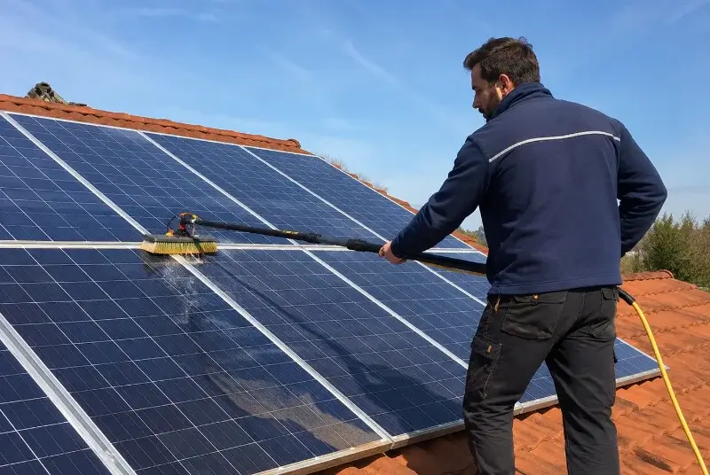 Nettoyage et entretien de panneaux solaires à Caramany