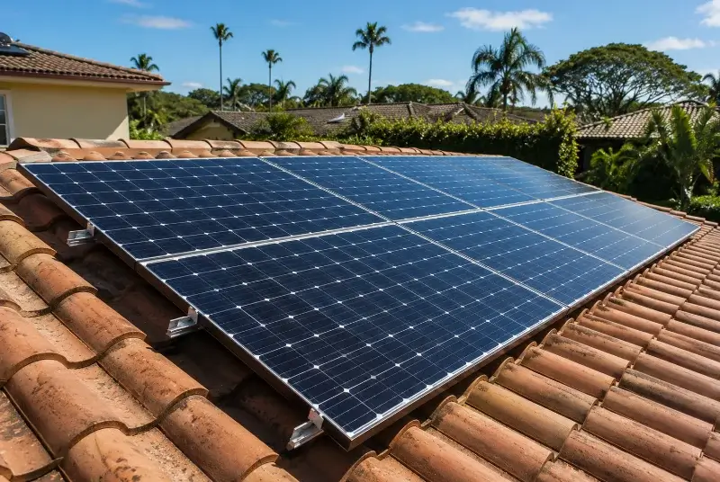 Installation de panneaux solaires à Caramany